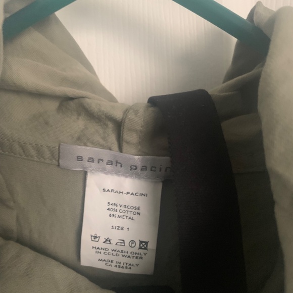 Sarah Pacini tunic, Size 1, light gray green - Picture 3 of 4